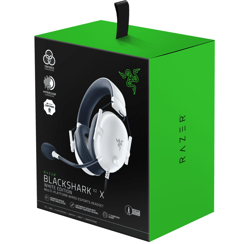Razer BlackShark V2 X Gaming Headset - Multiplatform - Mercury