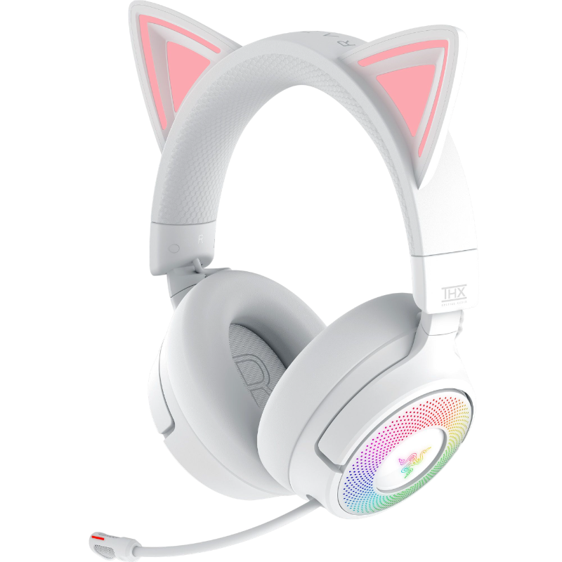 Razer Kraken Kitty V2 Pro Wired RGB Headset: Interchangeable Ears