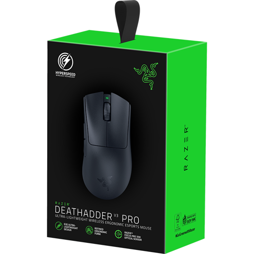Razer DeathAdder V3 Pro Wireless Gaming Mouse: 63g Ultra