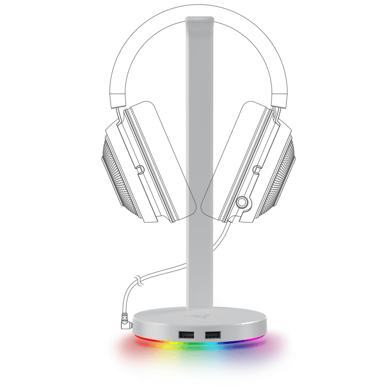 Razer Base Station V2 Chroma ホワイト Razer Base Station V2 Chroma Mercury White ベース
